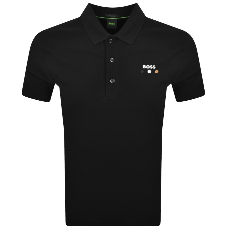 BOSS Paddy Open 25 Polo Black | Mainline Menswear ca